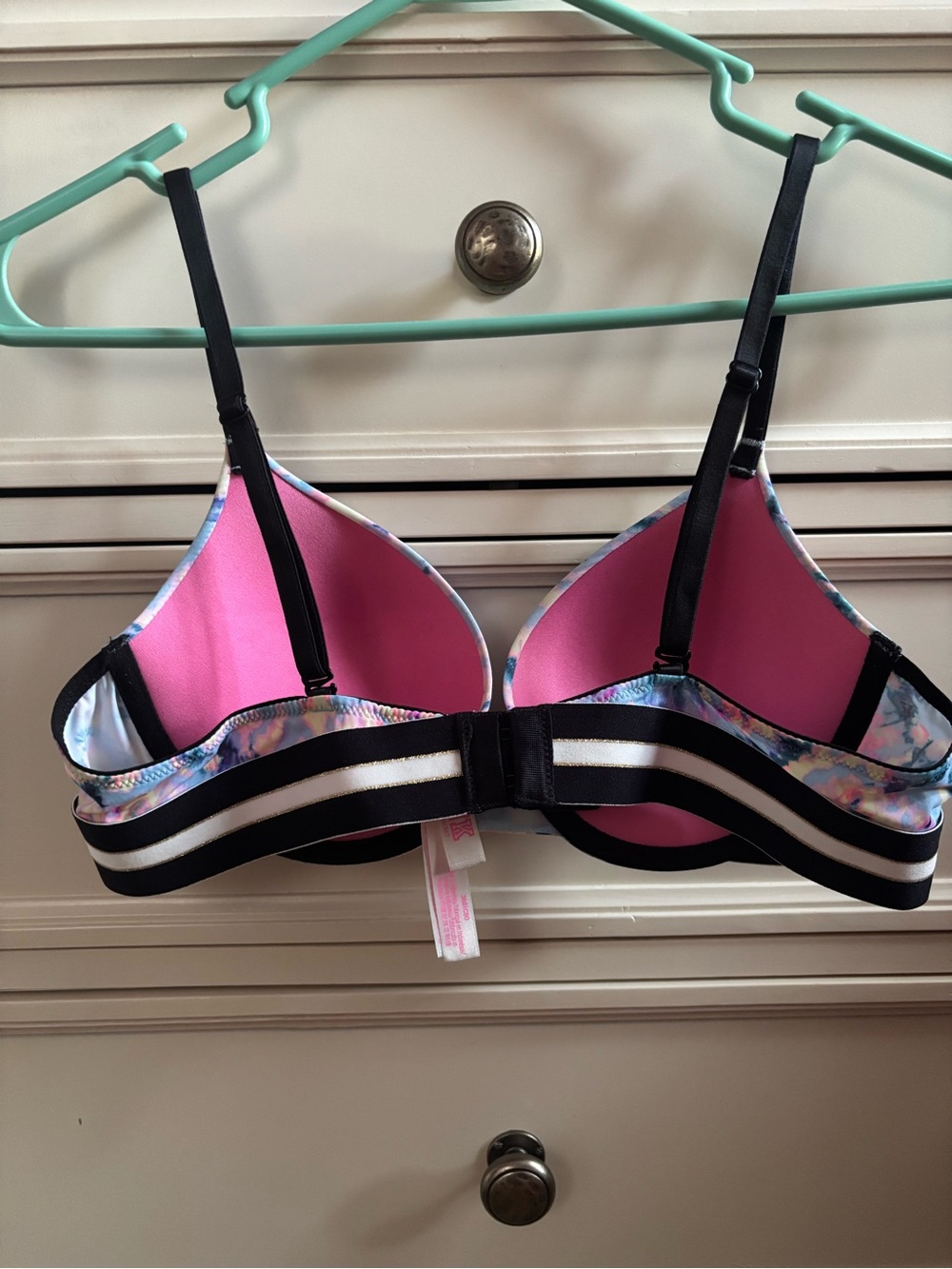 Victoria's Secret PINK Wear Everywhere Push Up Bra 36B Tie Dye Multicolor VS - Picture 5 of 12